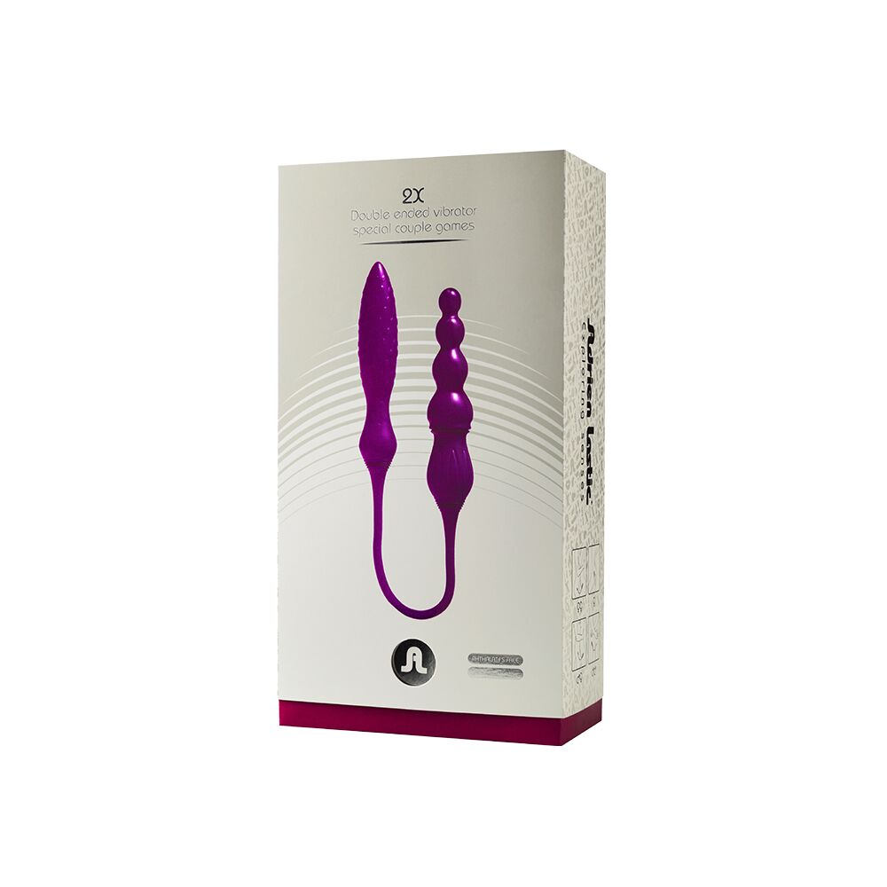 Вібратор двосторонній adrien lastic ad 2x з пультом lrs Вібратор двосторонній adrien lastic ad 2x з пультом lrs