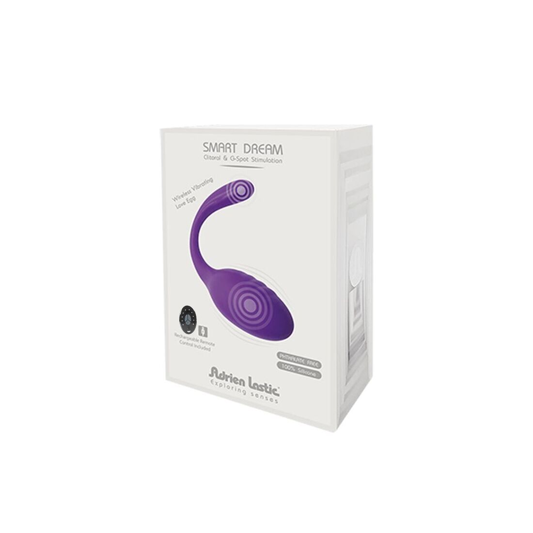 Віброяйце зі стимулятором клітора adrien lastic smart dream ii з пультом lrs, можна під одяг Віброяйце зі стимулятором клітора adrien lastic smart dream ii з пультом lrs, можна під одяг