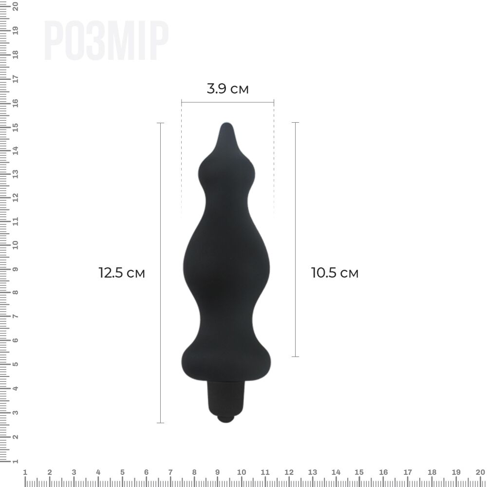 Анальна пробка з вібрацією adrien lastic bullet amuse black, макс. діаметр 3,9 см Анальна пробка з вібрацією adrien lastic bullet amuse black, макс. діаметр 3,9 см