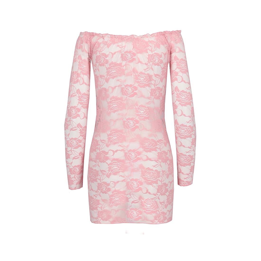 Прозора сорочка з довгим рукавом passion yolanda chemise s/m, pink, трусики Прозора сорочка з довгим рукавом passion yolanda chemise s/m, pink, трусики