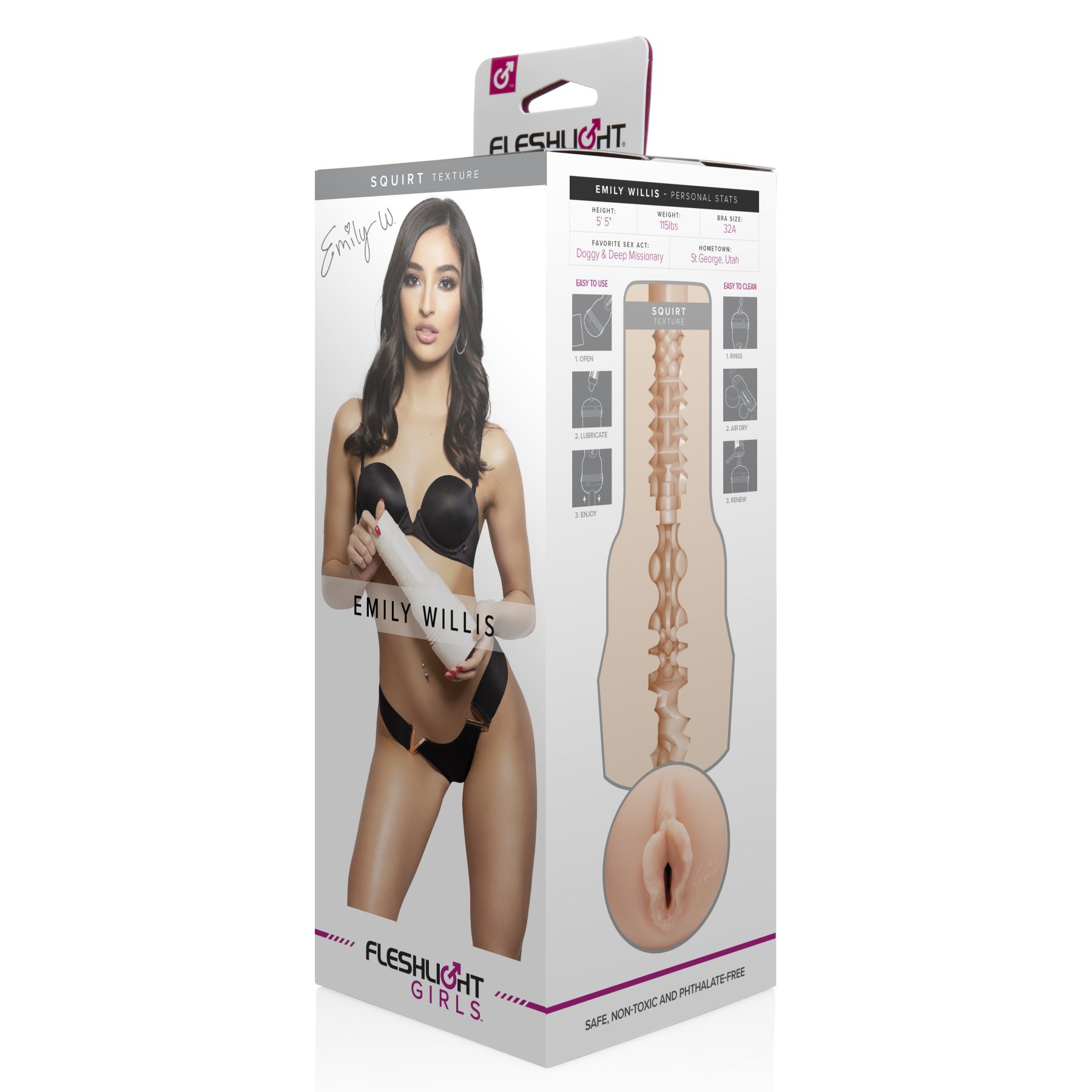 Мастурбатор fleshlight girls: emily willis squirt, зі зліпка вагіни, дуже ніжний Мастурбатор fleshlight girls: emily willis squirt, зі зліпка вагіни, дуже ніжний