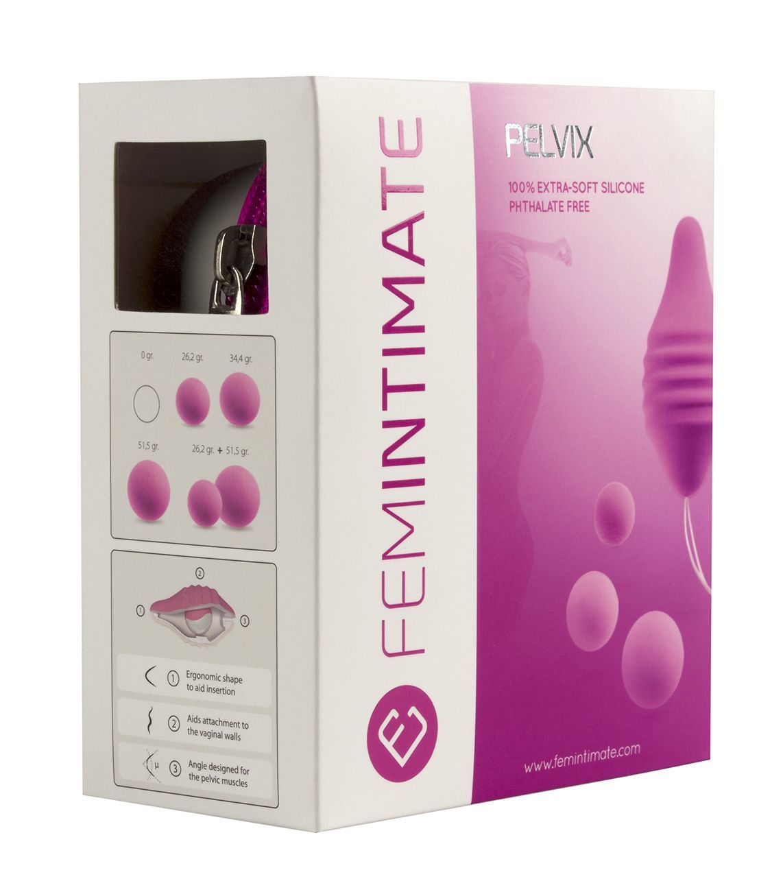 Тренажер Кегеля femintimate pelvix concept з набором вантажів, анатомічно правильний Тренажер Кегеля femintimate pelvix concept з набором вантажів, анатомічно правильний