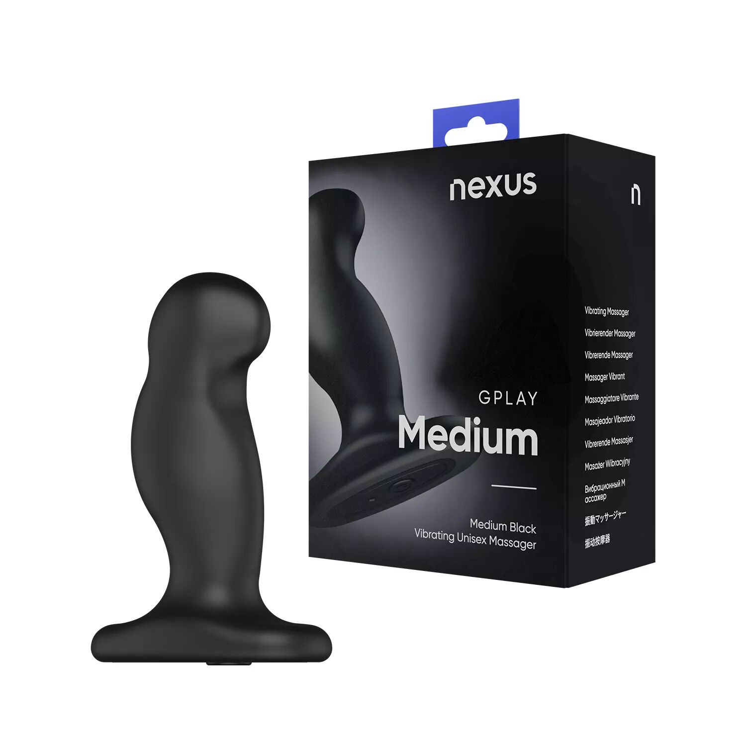 Вібромасажер простати nexus g play plus m black, макс. діаметр 3 см, перезаряджуваний