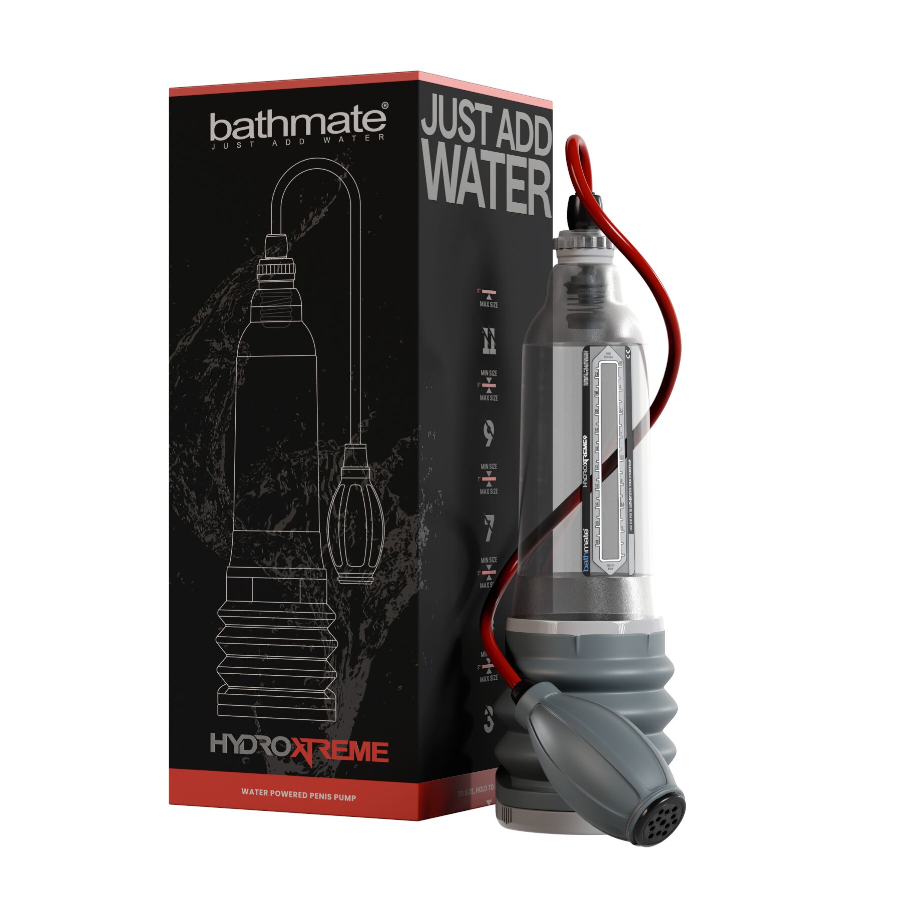Гідропомпа bathmate hydroxtreme 9, для члена довжиною від 18 до 23 см, діаметр до 5,5 см Гідропомпа bathmate hydroxtreme 9, для члена довжиною від 18 до 23 см, діаметр до 5,5 см