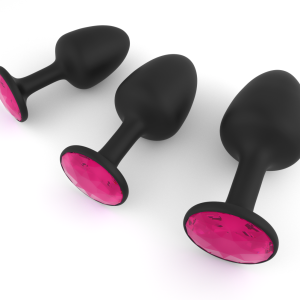 Анальна пробка dorcel geisha plug ruby m з кулькою всередині, створює вібрації, макс. діаметр 3,2см