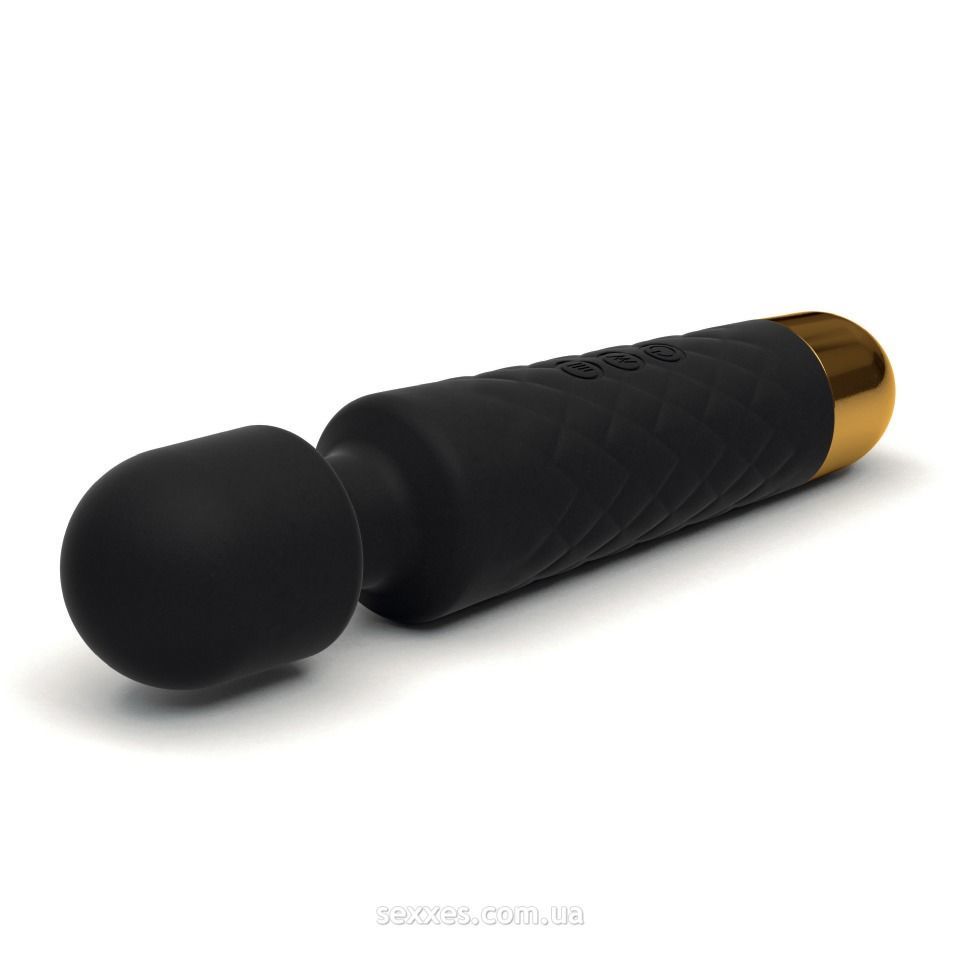 Мінівібромасажер dorcel wand wanderful black потужний, водонепроникний, 18 режимів роботи Мінівібромасажер dorcel wand wanderful black потужний, водонепроникний, 18 режимів роботи