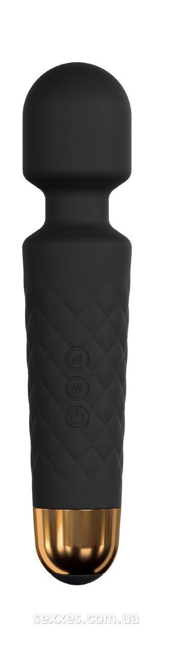 Мінівібромасажер dorcel wand wanderful black потужний, водонепроникний, 18 режимів роботи Мінівібромасажер dorcel wand wanderful black потужний, водонепроникний, 18 режимів роботи
