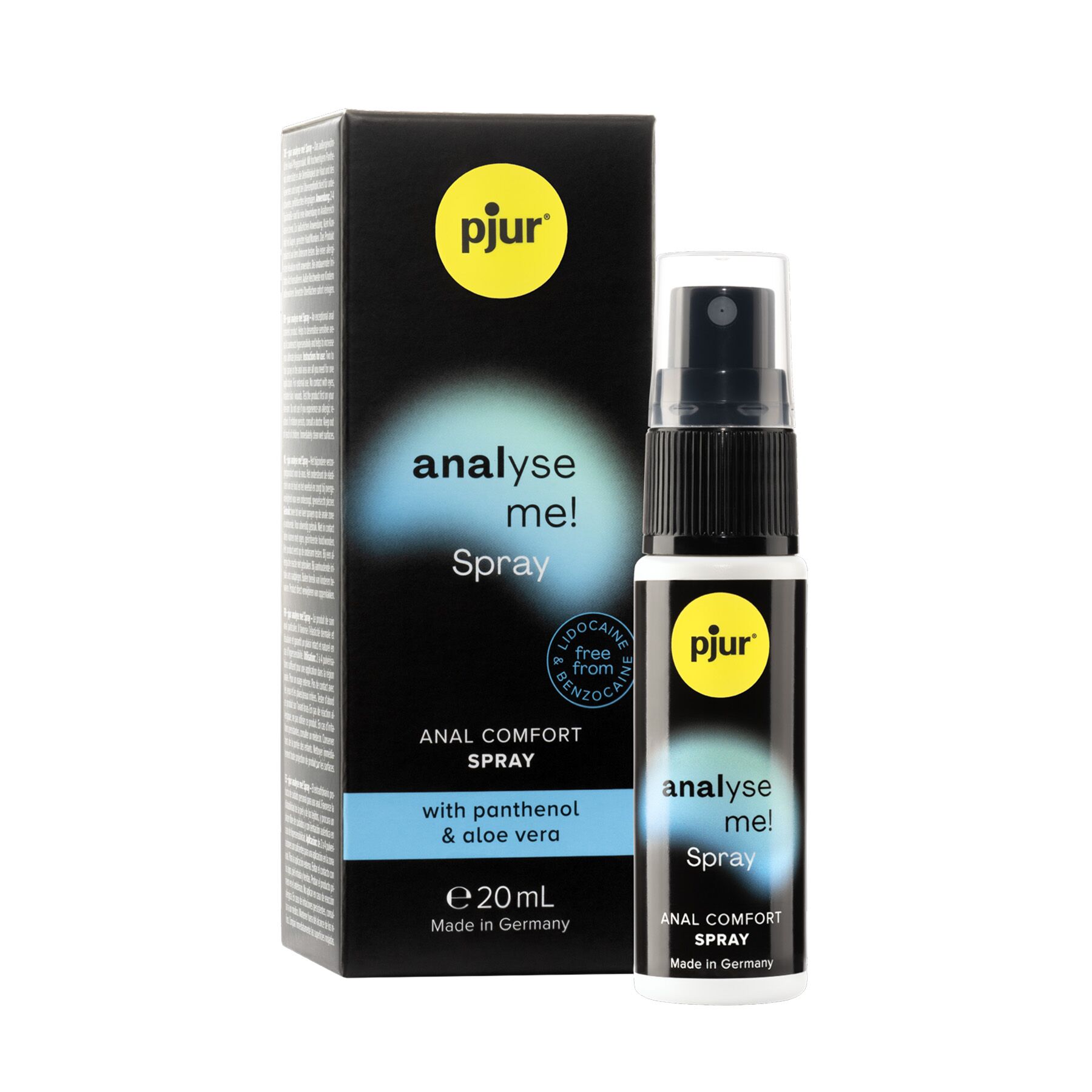 Розслаблювальний анальний спрей pjur analyse me! spray 20 мл, з пантенолом та алое, концентрований Розслаблювальний анальний спрей pjur analyse me! spray 20 мл, з пантенолом та алое, концентрований