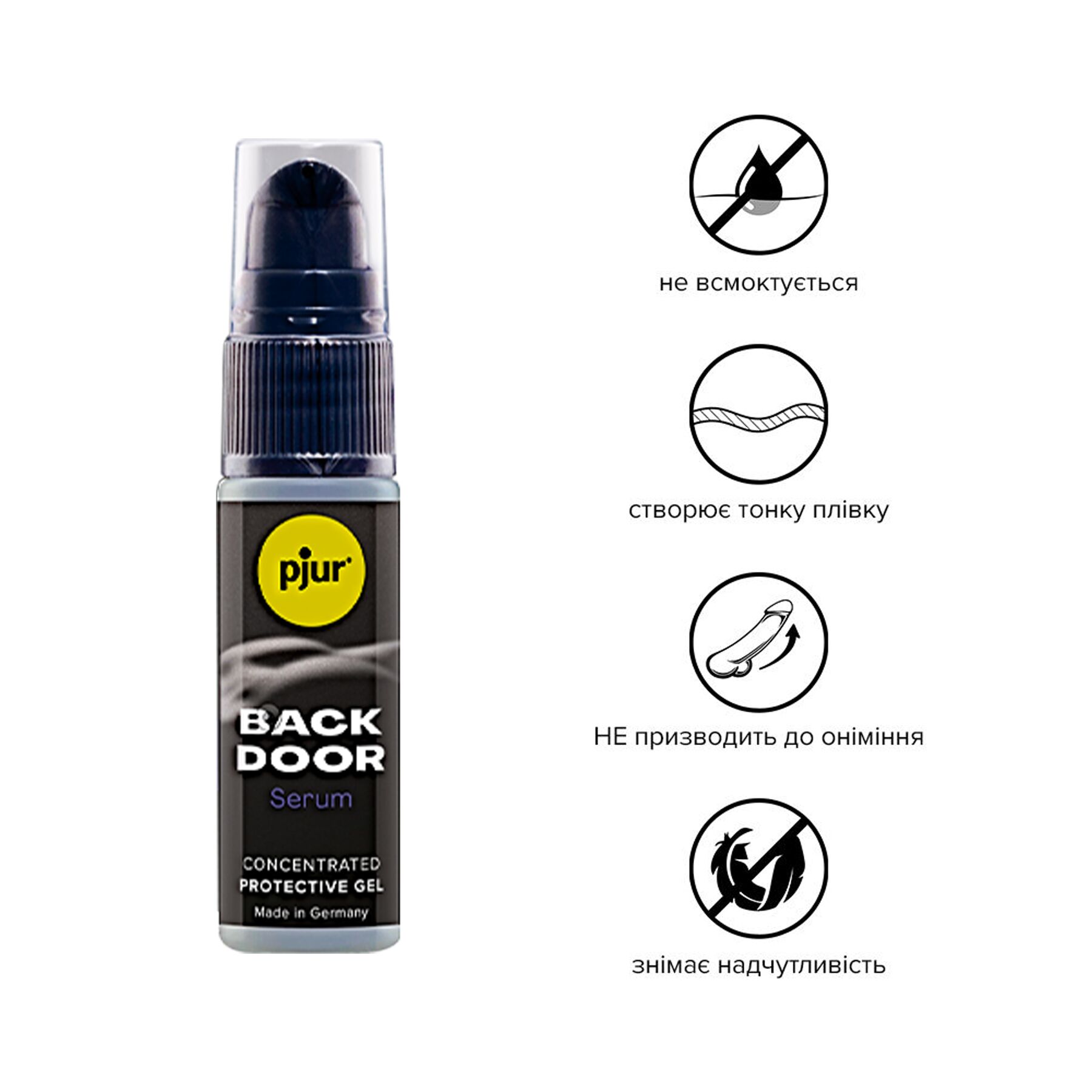Розслаблювальна анальна сироватка pjur back door serum 20 мл, створює плівку, висококонцентрована Розслаблювальна анальна сироватка pjur back door serum 20 мл, створює плівку, висококонцентрована