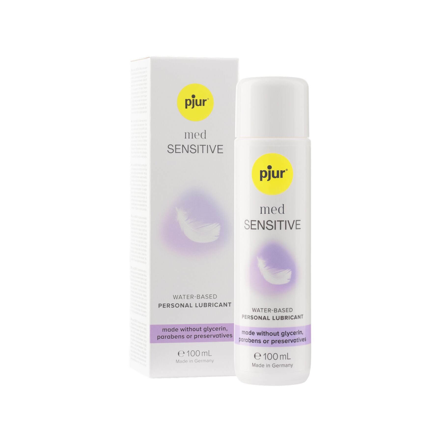 Лубрикант на водній основі pjur med sensitive 100 мл, без гліцерину, для чутливої шкіри Лубрикант на водній основі pjur med sensitive 100 мл, без гліцерину, для чутливої шкіри
