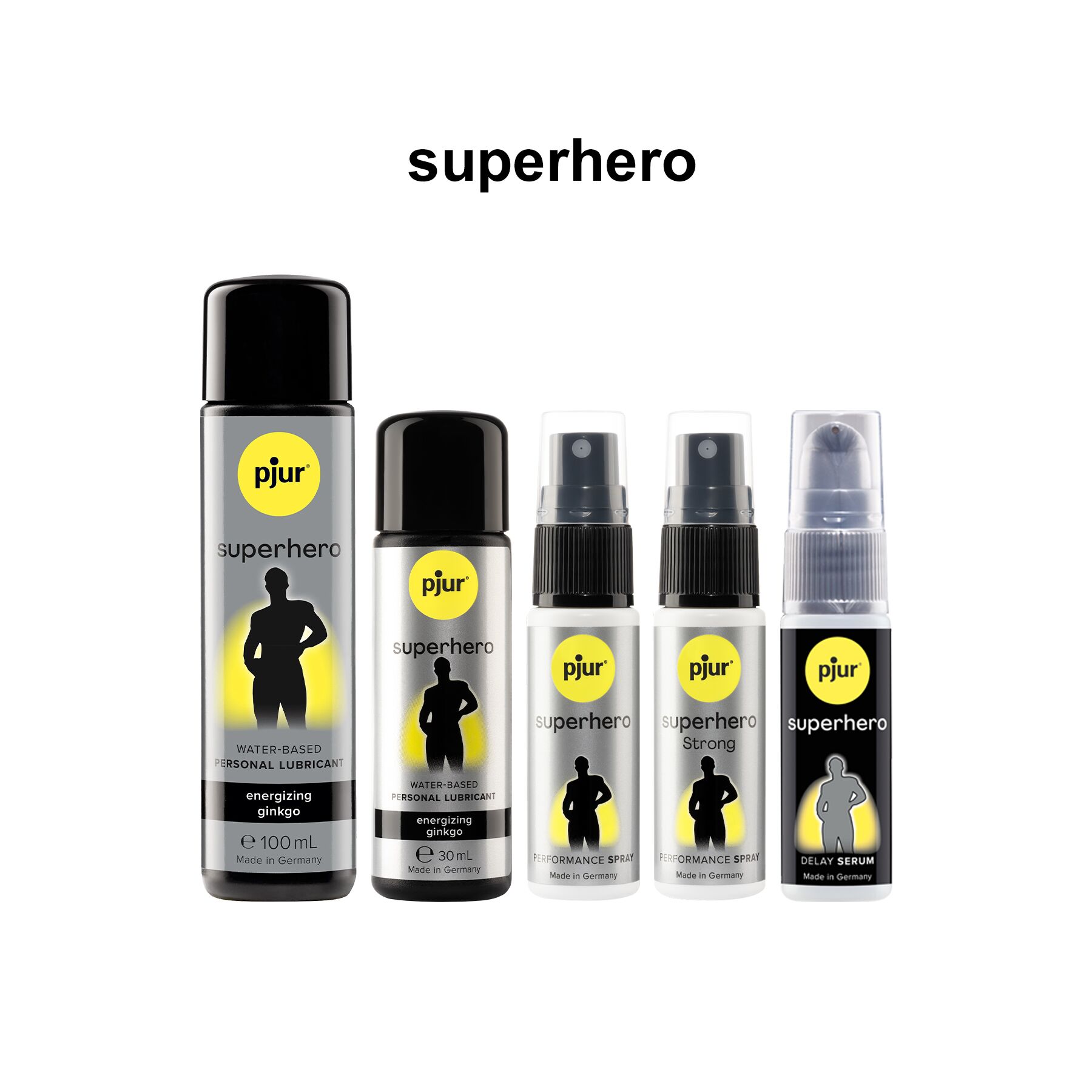 Спрей пролонгатор pjur superhero strong spray 20 ml, з екстрактом імбиру, без анестетиків