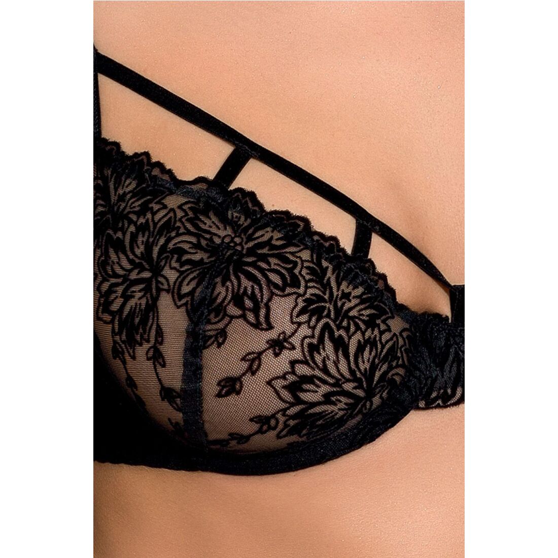 Комплект білизни passion exclusive haya set s/m, black, стрінги, ліф, пояс для панчіх Комплект білизни passion exclusive haya set s/m, black, стрінги, ліф, пояс для панчіх