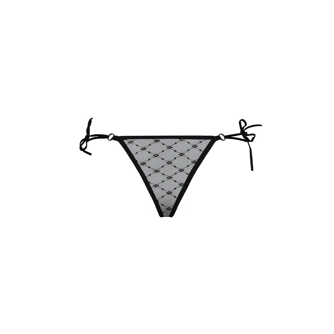 Трусики на зав'язочках з боків passion exclusive zita thong l/xl, black Трусики на зав'язочках з боків passion exclusive zita thong l/xl, black