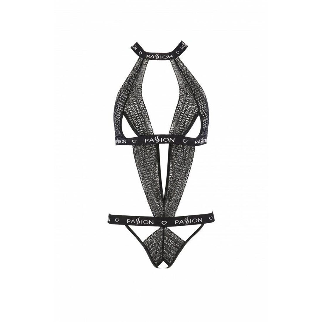 Напівпрозоре боді з вирізами passion exclusive mirajane body black s/m, black Напівпрозоре боді з вирізами passion exclusive mirajane body black s/m, black