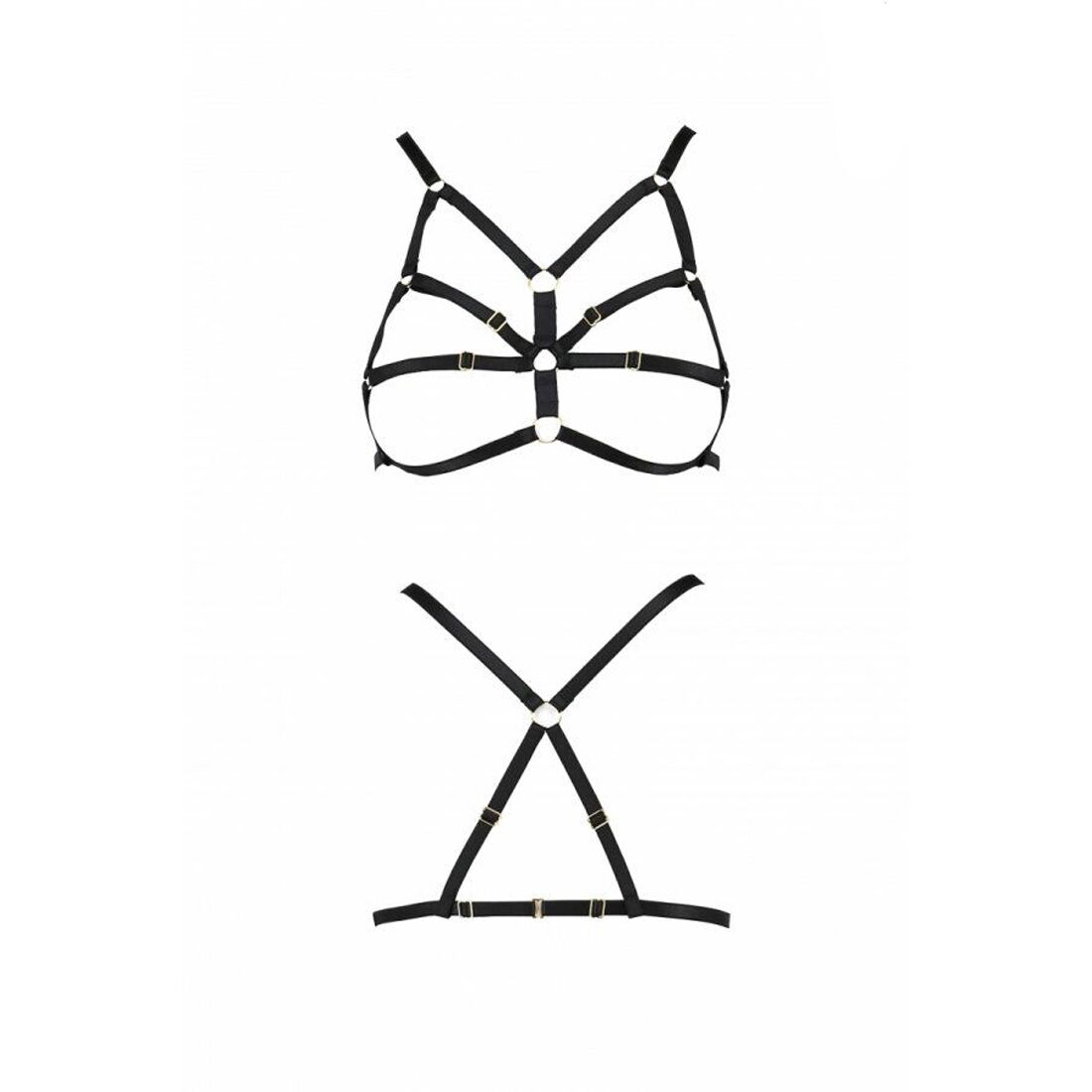 Бюстгальтер стрепи passion exclusive armanda bra l/xl, black Бюстгальтер стрепи passion exclusive armanda bra l/xl, black