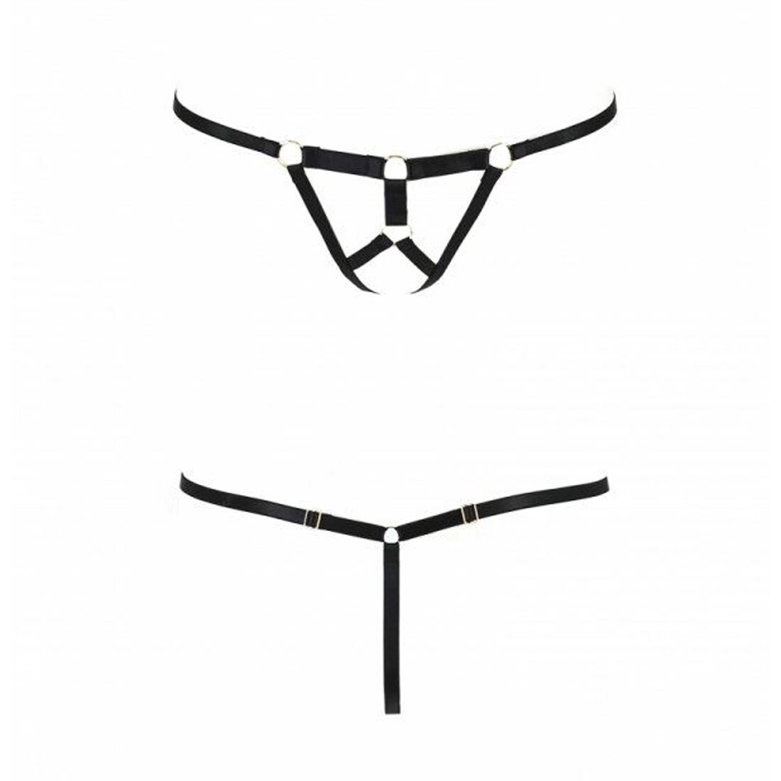 Трусики стрінги зі стреп passion exclusive armanda thong s/m, black Трусики стрінги зі стреп passion exclusive armanda thong s/m, black
