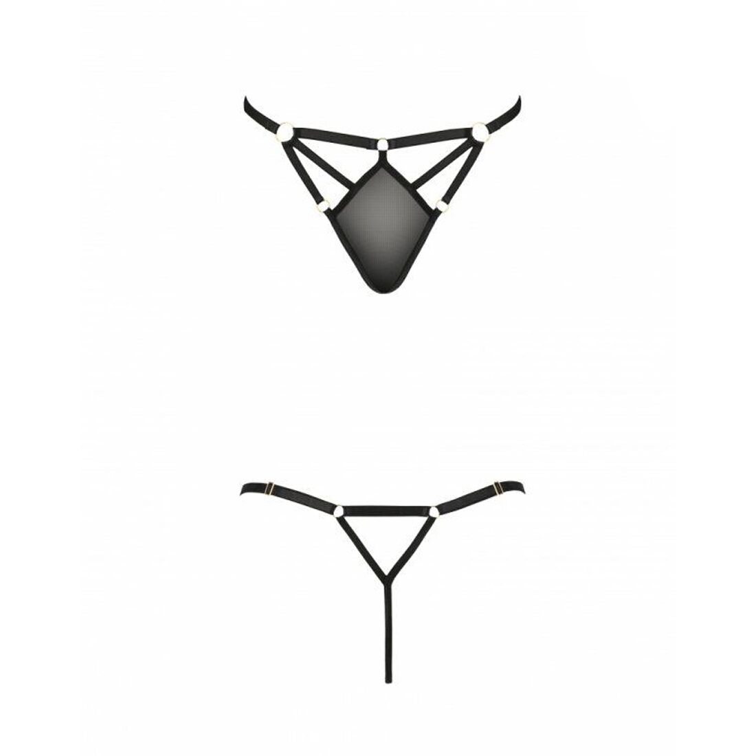 Стрінги зі стреп passion exclusive meggy thong s/m, black Стрінги зі стреп passion exclusive meggy thong s/m, black