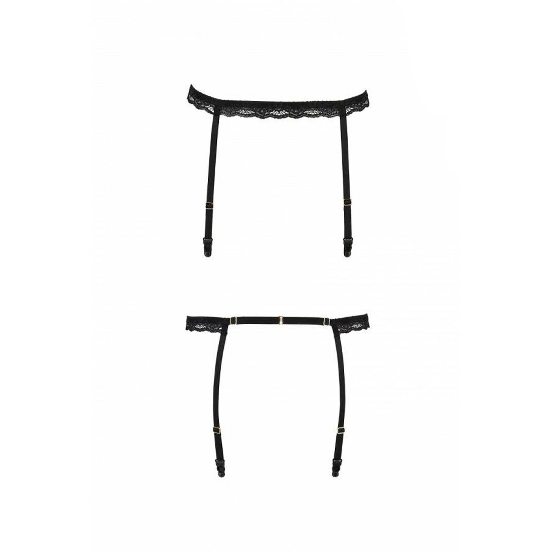 Пояс стрепи для панчіх passion exclusive shelly garter belt l/xl, black Пояс стрепи для панчіх passion exclusive shelly garter belt l/xl, black