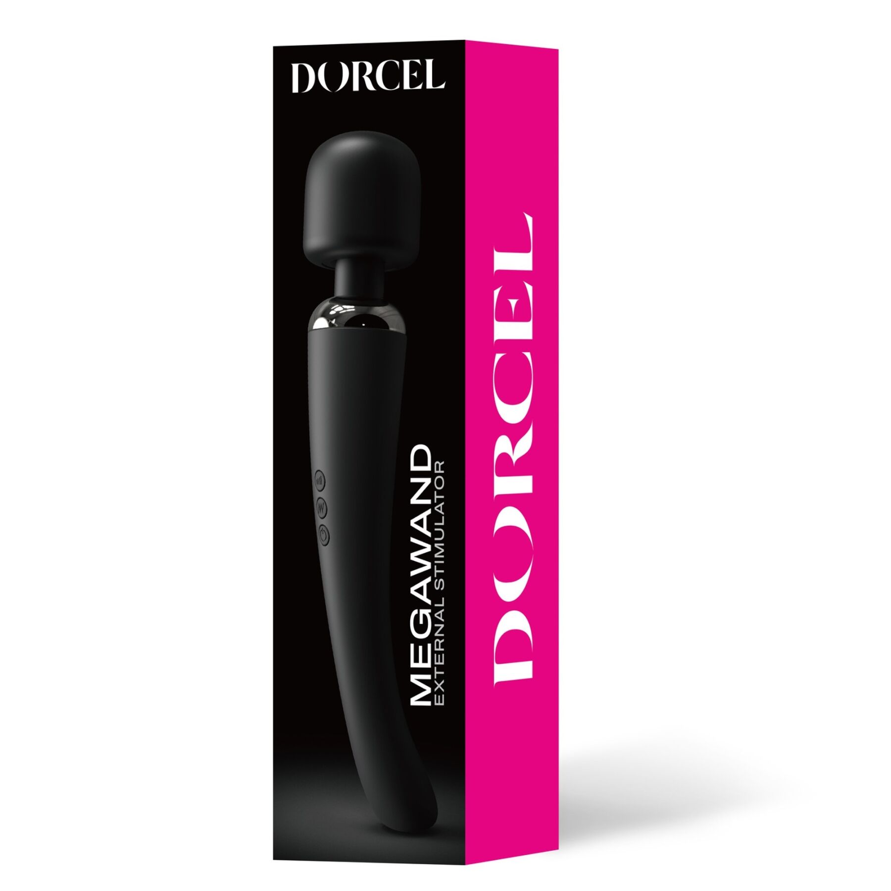 Потужний вібромасажер dorcel megawand black перезаряджуваний, 160 режимів Потужний вібромасажер dorcel megawand black перезаряджуваний, 160 режимів