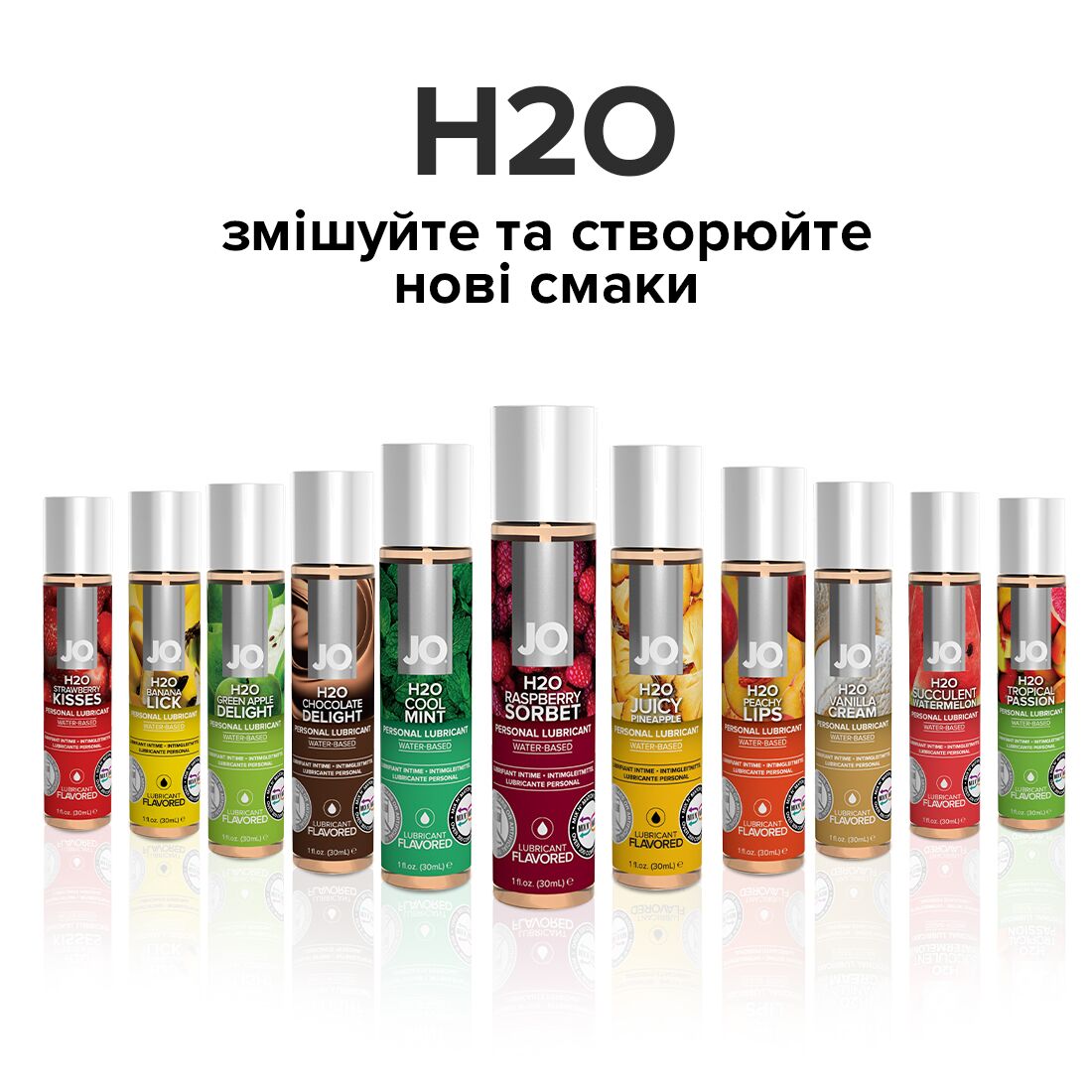 Змазка на водній основі jo h2o — raspberry sorbet (120 мл) без цукру, рослинний гліцерин Змазка на водній основі jo h2o — raspberry sorbet (120 мл) без цукру, рослинний гліцерин