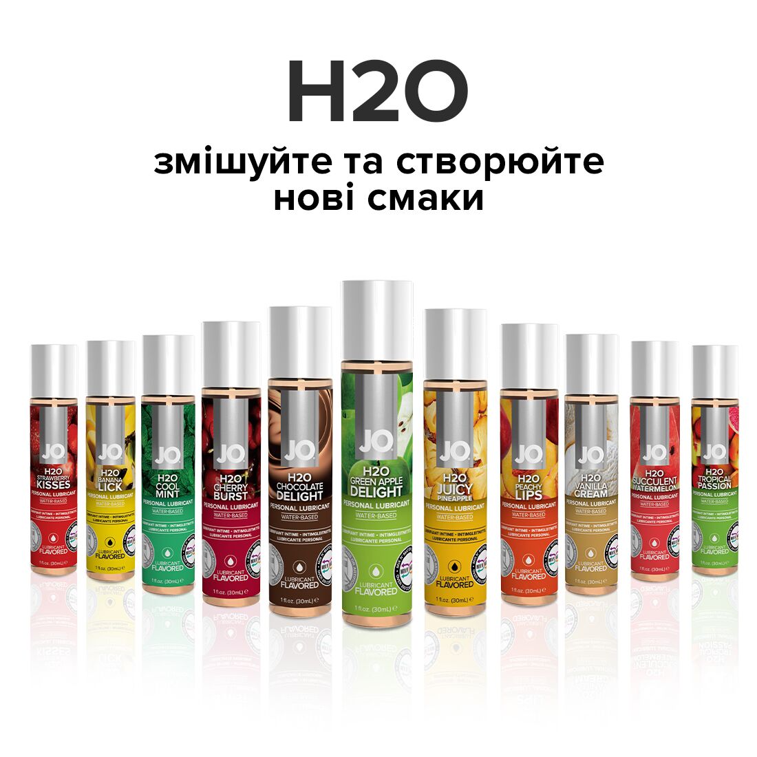 Змазка на водній основі jo h2o — green apple (120 мл) без цукру, рослинний гліцерин Змазка на водній основі jo h2o — green apple (120 мл) без цукру, рослинний гліцерин