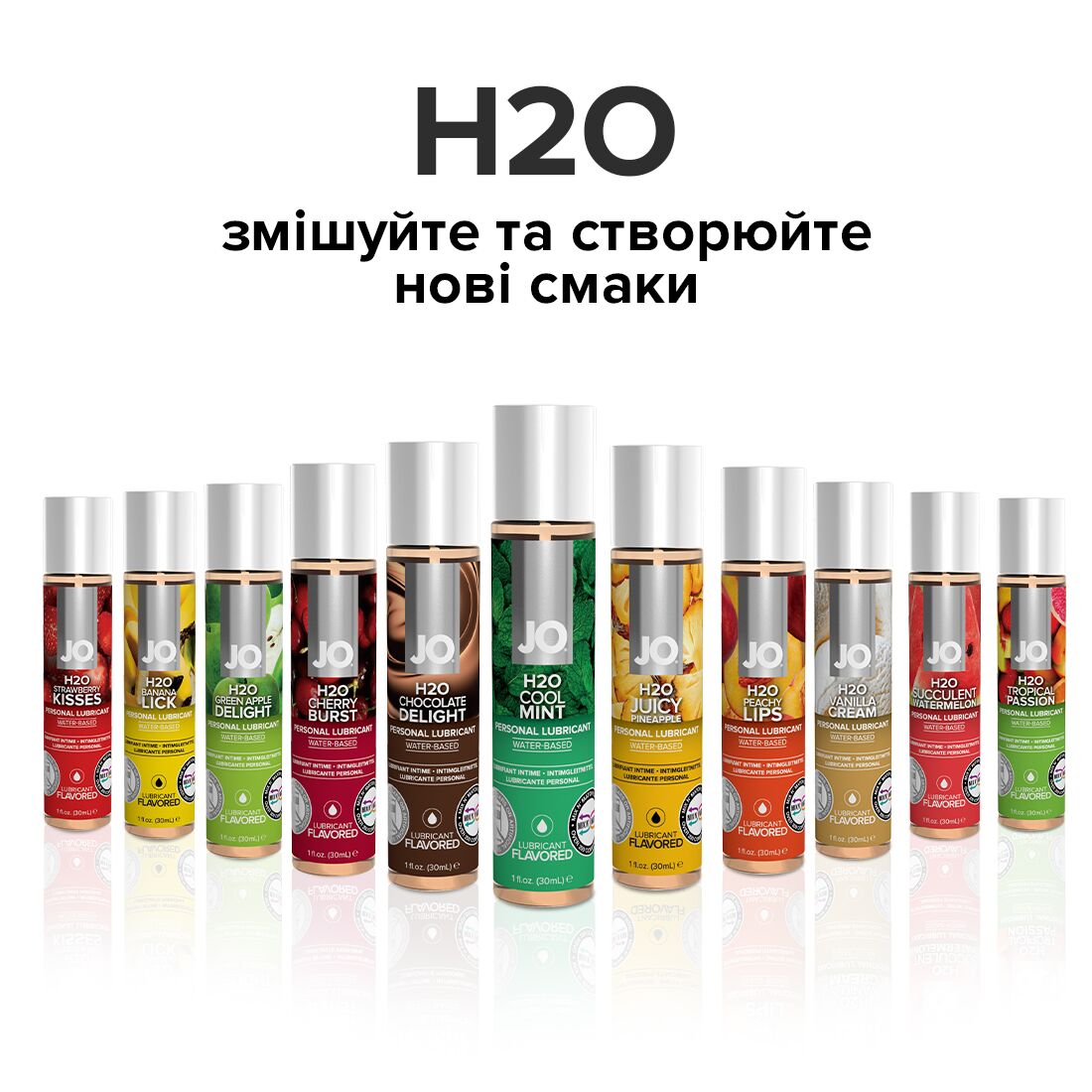 Змазка на водній основі jo h2o — cool mint (120 мл) без цукру, рослинний гліцерин Змазка на водній основі jo h2o — cool mint (120 мл) без цукру, рослинний гліцерин