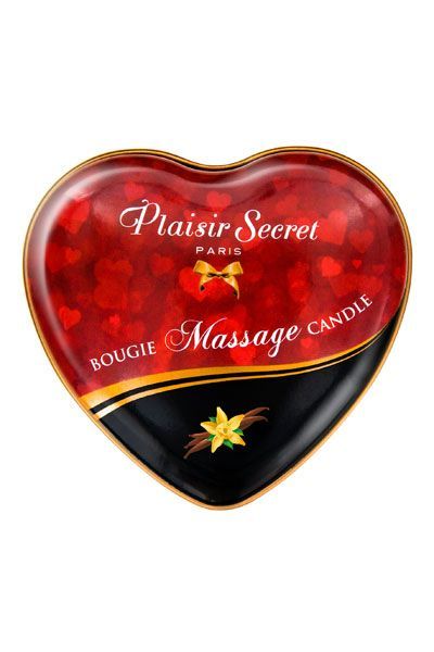Масажна свічка серце plaisirs secrets vanilla (35 мл) Масажна свічка серце plaisirs secrets vanilla (35 мл)