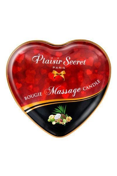 Масажна свічка серце plaisirs secrets exotic fruits (35 мл) Масажна свічка серце plaisirs secrets exotic fruits (35 мл)