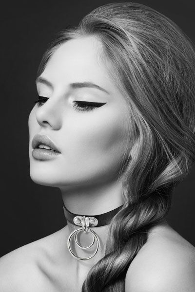 Чокер з двома кільцями bijoux pour toi two rings, екошкіра Чокер з двома кільцями bijoux pour toi two rings, екошкіра