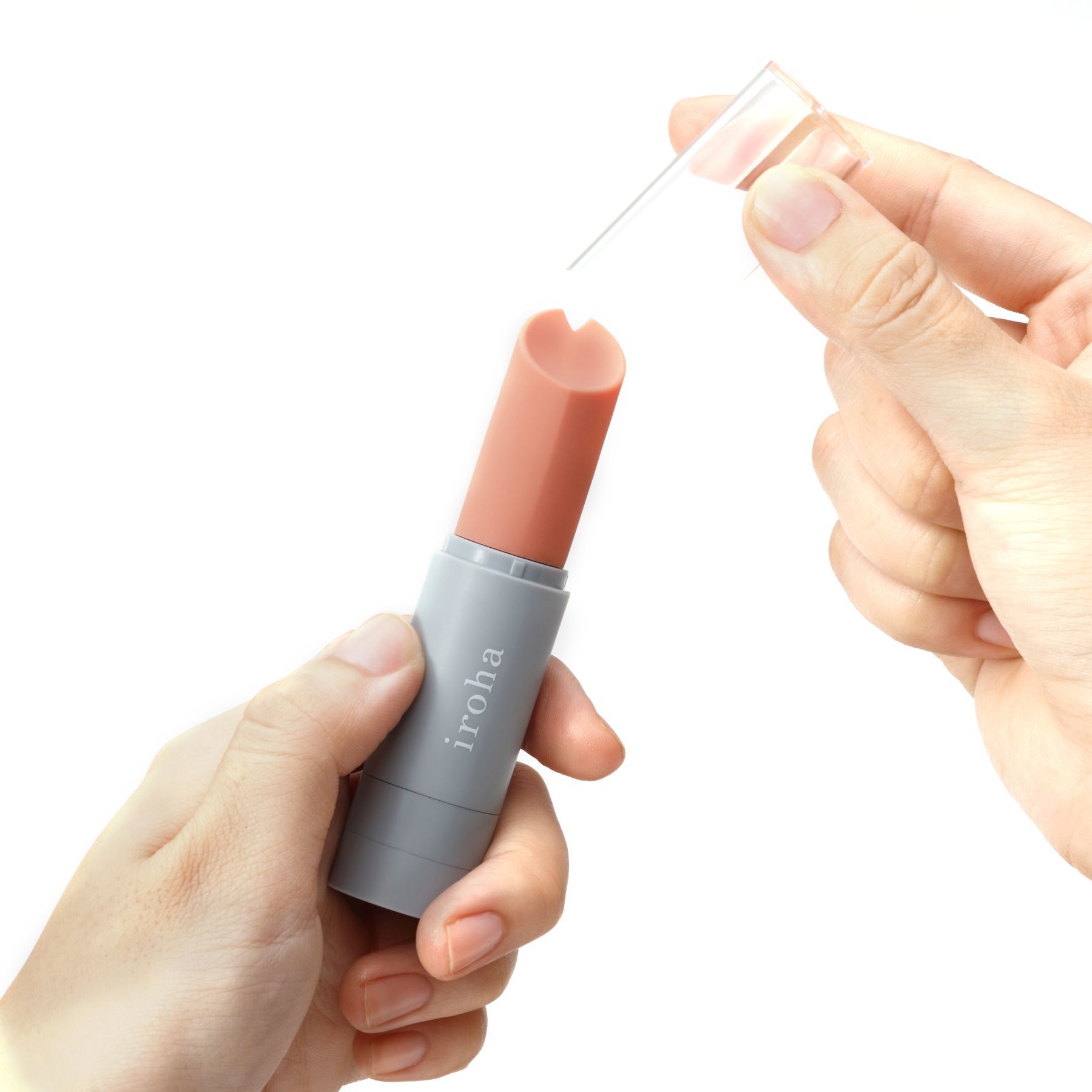 Вібратор помада iroha stick grey, плавне збільшення потужності Вібратор помада iroha stick grey, плавне збільшення потужності