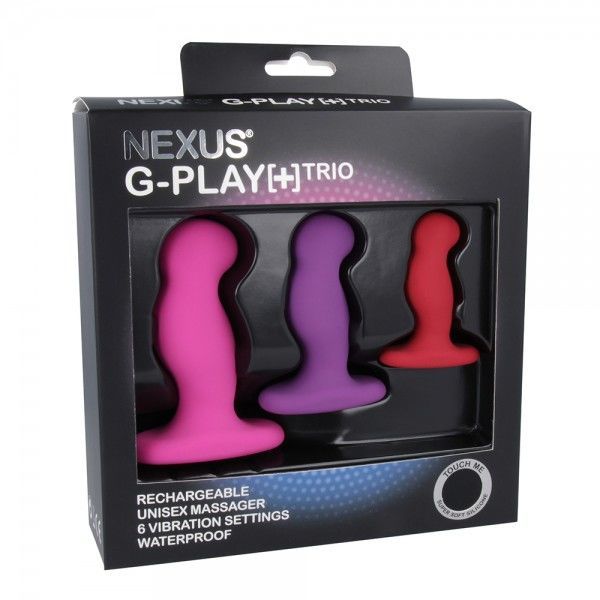 Набір вібромасажерів простати nexus g play trio plus, макс діаметр 2,3 3,0 3,5 см, для новачків