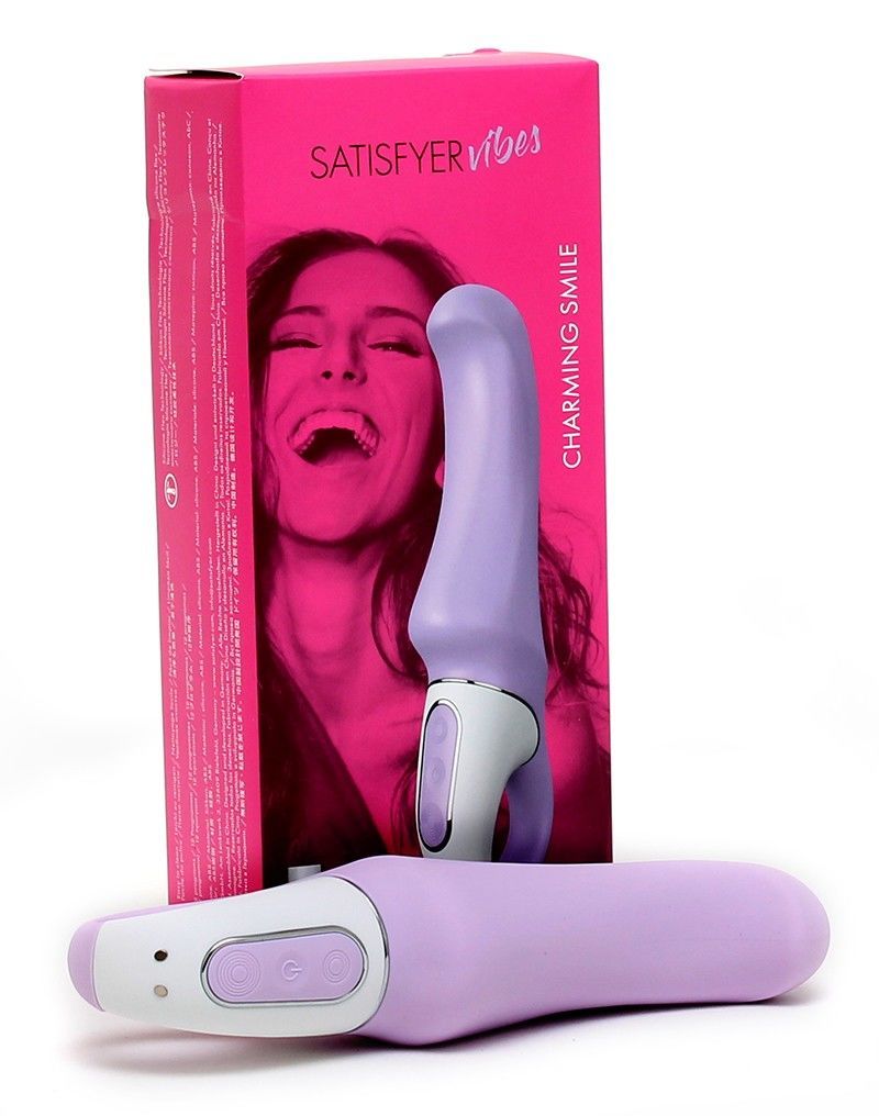 Потужний вібратор satisfyer vibes charming smile з гнучким стовбуром, літій силікон, 12 режимів Потужний вібратор satisfyer vibes charming smile з гнучким стовбуром, літій силікон, 12 режимів