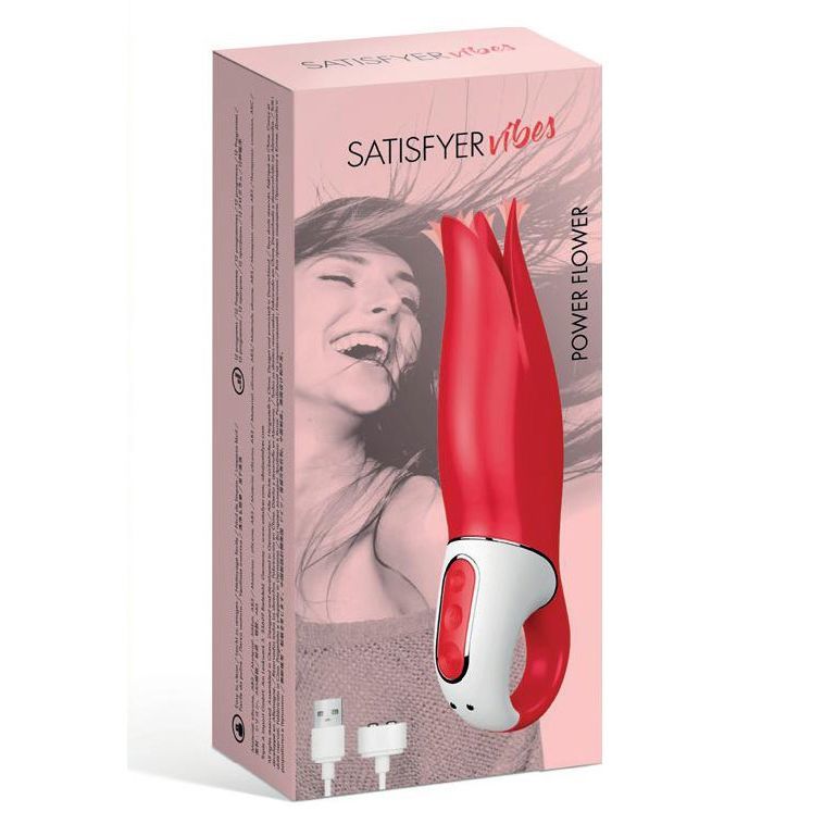 Потужний вібратор satisfyer vibes flower power з ніжними тремтливими пелюстками, 12 режимів роботи Потужний вібратор satisfyer vibes flower power з ніжними тремтливими пелюстками, 12 режимів роботи