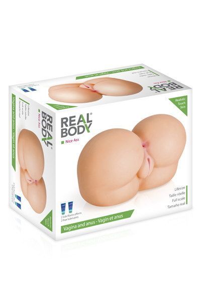 Мастурбатор попка real body — nice ass, два входи: вагіна та попка Мастурбатор попка real body — nice ass, два входи: вагіна та попка