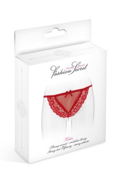 Трусики стрінги з перлинною ниткою fashion secret katia red Трусики стрінги з перлинною ниткою fashion secret katia red