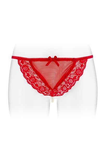 Трусики стрінги з перлинною ниткою fashion secret katia red Трусики стрінги з перлинною ниткою fashion secret katia red