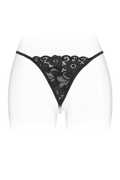 Трусики стрінги з перлинною ниткою fashion secret venusina black Трусики стрінги з перлинною ниткою fashion secret venusina black