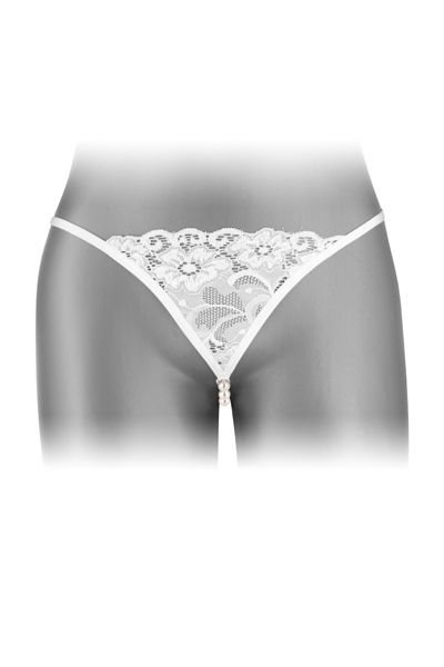 Трусики стрінги з перлинною ниткою fashion secret venusina white Трусики стрінги з перлинною ниткою fashion secret venusina white
