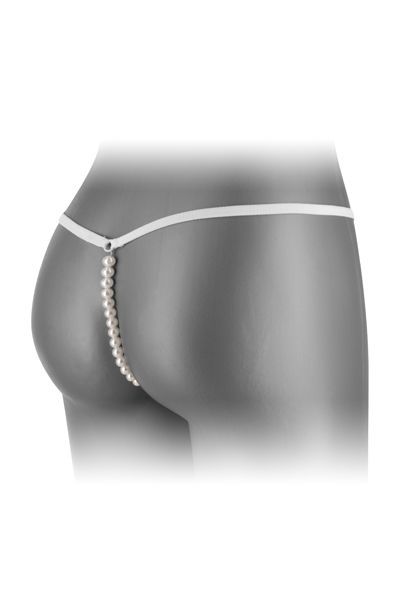 Трусики стрінги з перлинною ниткою fashion secret venusina white Трусики стрінги з перлинною ниткою fashion secret venusina white