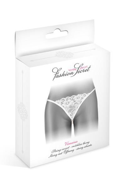 Трусики стрінги з перлинною ниткою fashion secret venusina white Трусики стрінги з перлинною ниткою fashion secret venusina white
