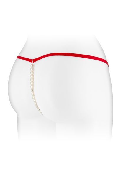 Трусики стрінги з перлинною ниткою fashion secret venusina red Трусики стрінги з перлинною ниткою fashion secret venusina red