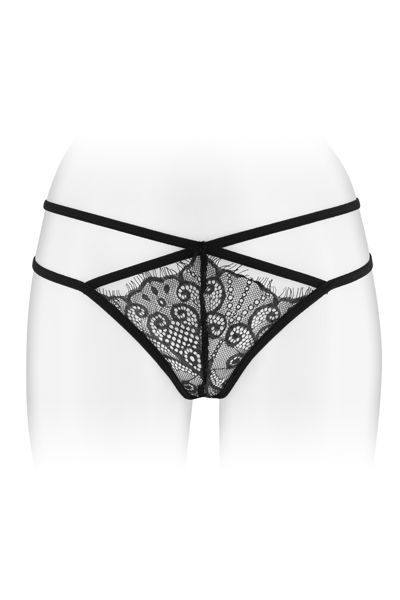 Трусики стрінги fashion secret mylene black з подвійною лінією стегна Трусики стрінги fashion secret mylene black з подвійною лінією стегна