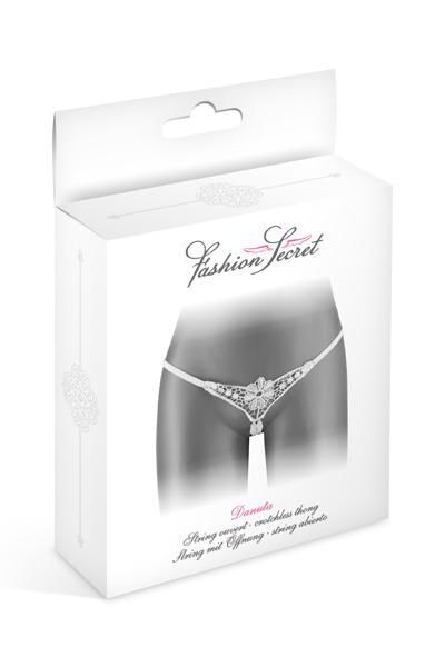 Трусики стрінги з доступом fashion secret danuta white Трусики стрінги з доступом fashion secret danuta white