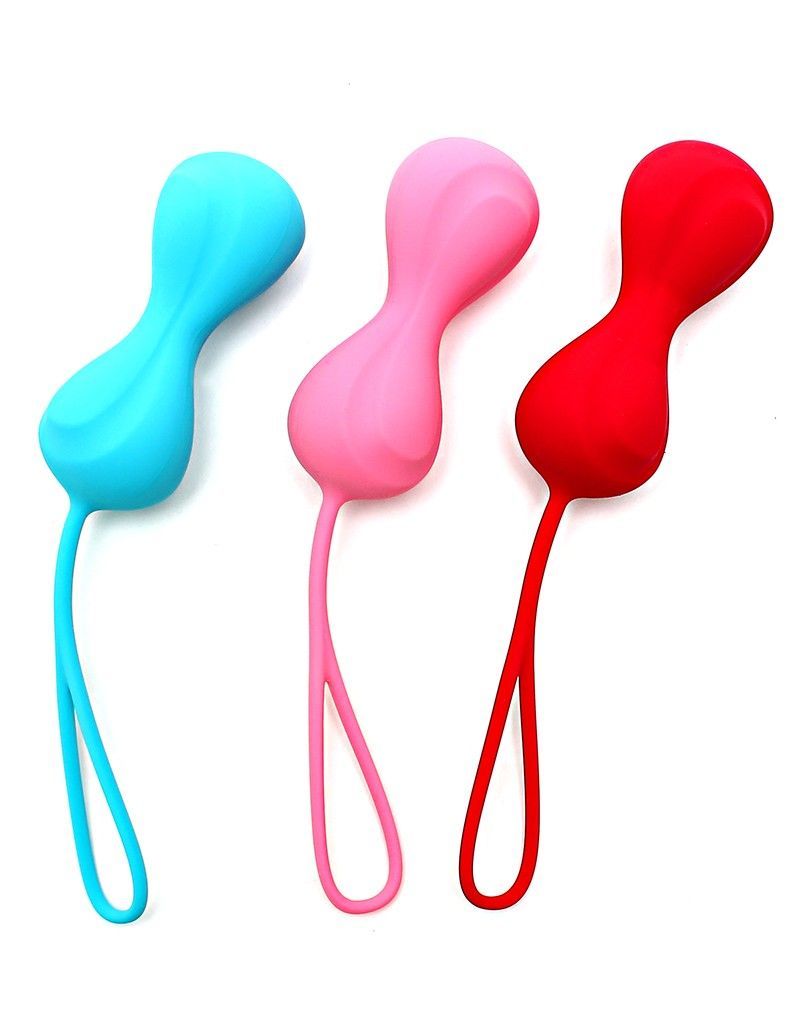 Вагінальні кульки satisfyer power balls (3 пари), діаметр 3,4см, маса 60 76 92г, з кулькою всередині Вагінальні кульки satisfyer power balls (3 пари), діаметр 3,4см, маса 60 76 92г, з кулькою всередині