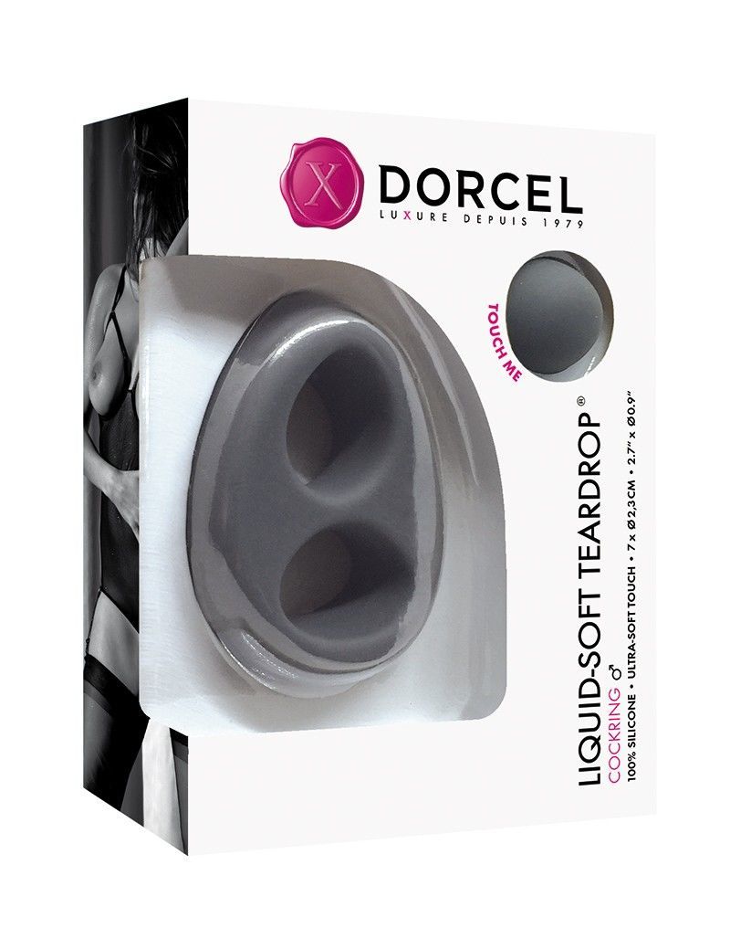 Ерекційне кільце dorcel liquid soft teardrop для члена і мошонки, soft touch силікон Ерекційне кільце dorcel liquid soft teardrop для члена і мошонки, soft touch силікон
