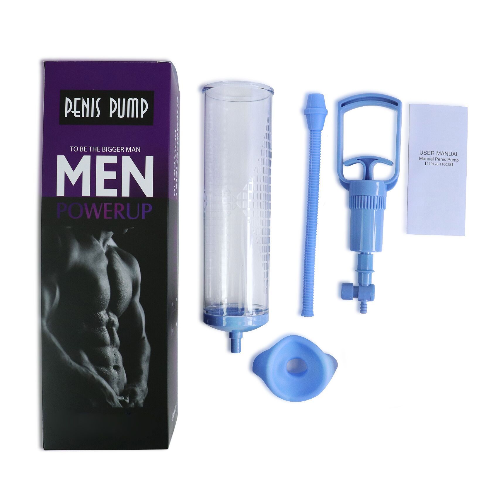 Вакуумна помпа з ручним насосом men powerup blue