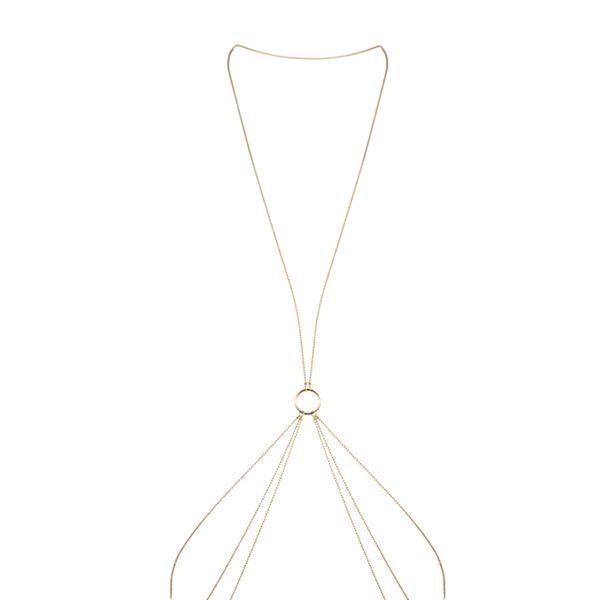 Ланцюжок для тіла bijoux indiscrets magnifique 8 body chain gold, прикраса для тіла Ланцюжок для тіла bijoux indiscrets magnifique 8 body chain gold, прикраса для тіла