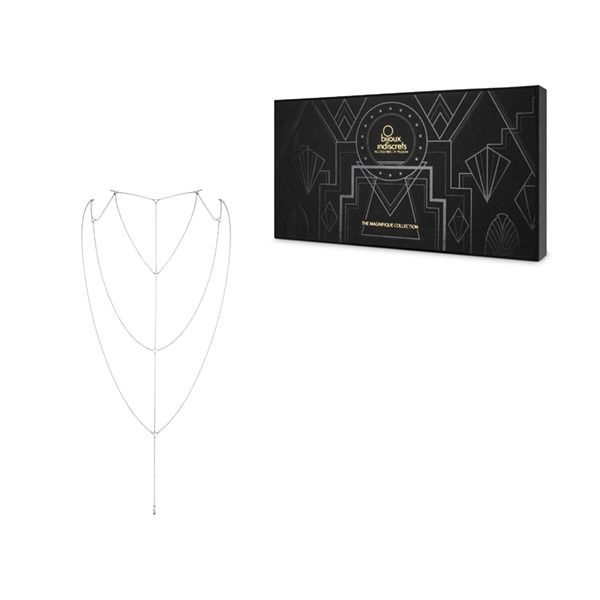 Ланцюжок для спини bijoux indiscrets magnifique back and cleavage chain silver, прикраса для тіла Ланцюжок для спини bijoux indiscrets magnifique back and cleavage chain silver, прикраса для тіла