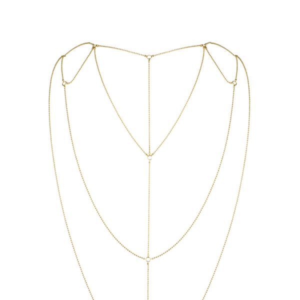 Ланцюжок для спини bijoux indiscrets magnifique back and cleavage chain gold, прикраса для тіла Ланцюжок для спини bijoux indiscrets magnifique back and cleavage chain gold, прикраса для тіла
