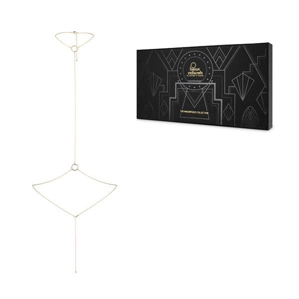 Ланцюжок на шию і пояс bijoux indiscrets magnifique i body chain gold, прикраса на тіло Ланцюжок на шию і пояс bijoux indiscrets magnifique i body chain gold, прикраса на тіло